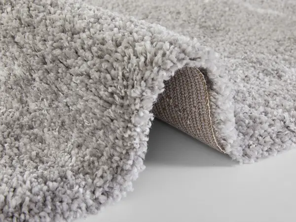 Hoogpolig vloerkleed - Marmer Design - Grijs / Crème - 200 X 290 CM