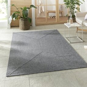 Binnen- En Buitenkleed - Trenzado Grijs - 200 X 290 CM