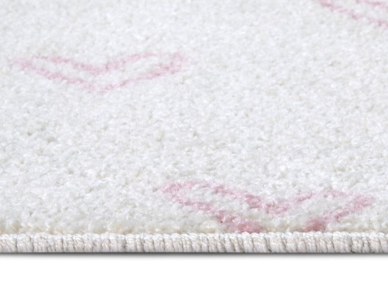 Kindervloerkleed - Adventures Hartjes Crème/Roze - 160 X 235 CM