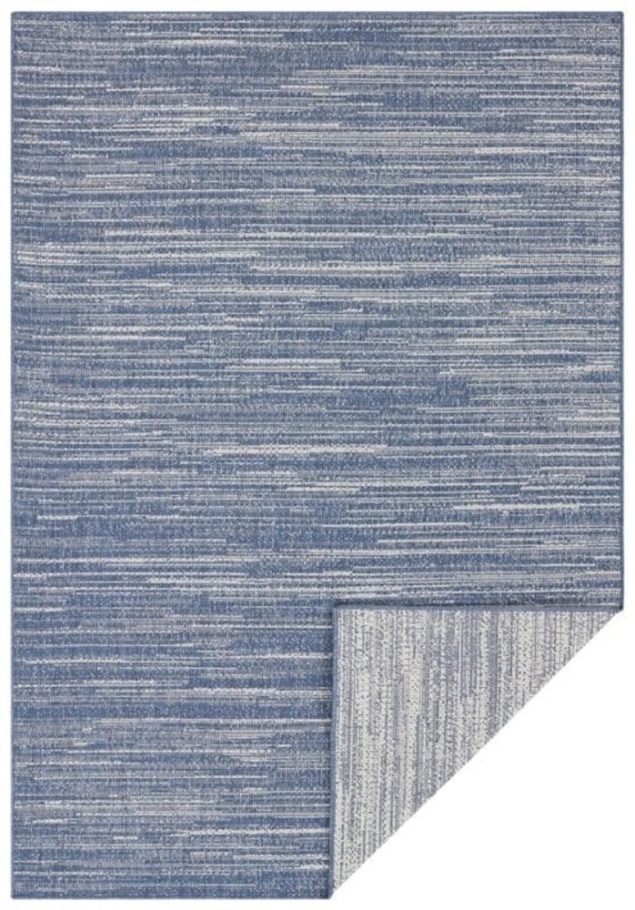 Elle Decoration - Binnen & Buitenkleed - Omkeerbaar - Gemini - Gemeleerd - Ocean Blauw - 200 X 290 CM