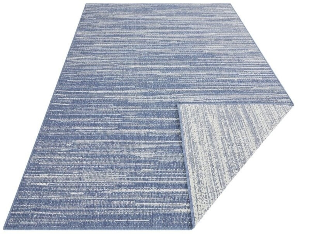 Elle Decoration - Binnen & Buitenkleed - Omkeerbaar - Gemini - Gemeleerd - Ocean Blauw - 200 X 290 CM