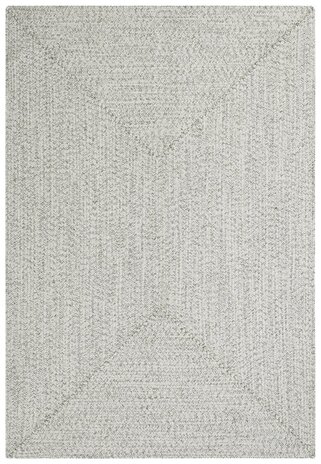 Binnen- En Buitenkleed - Trenzado Wit/Grijs - 200 X 290 CM