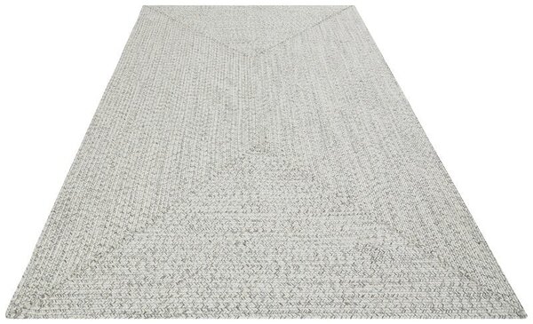 Binnen- En Buitenkleed - Trenzado Wit/Grijs - 200 X 290 CM