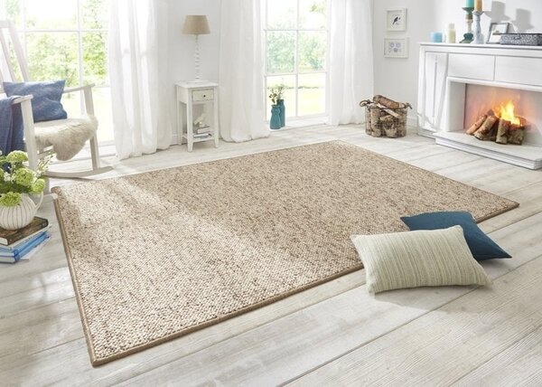 Tufted vloerkleed - Wollen Look Beige - Ã˜ 200 CM