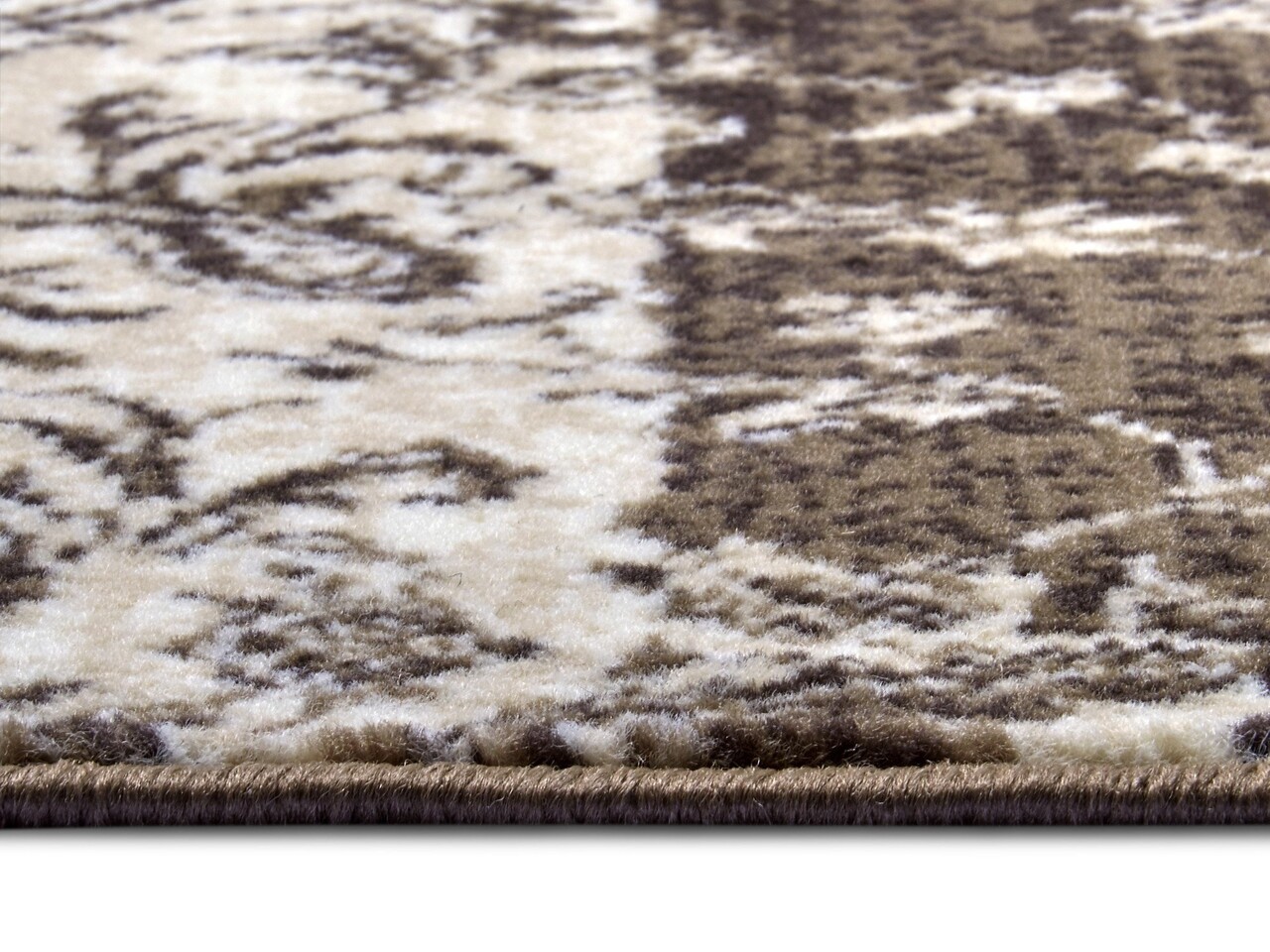 Vintage Patchwork Laagpolig vloerkleed - Kirie - Taupe - 200 X 290 CM