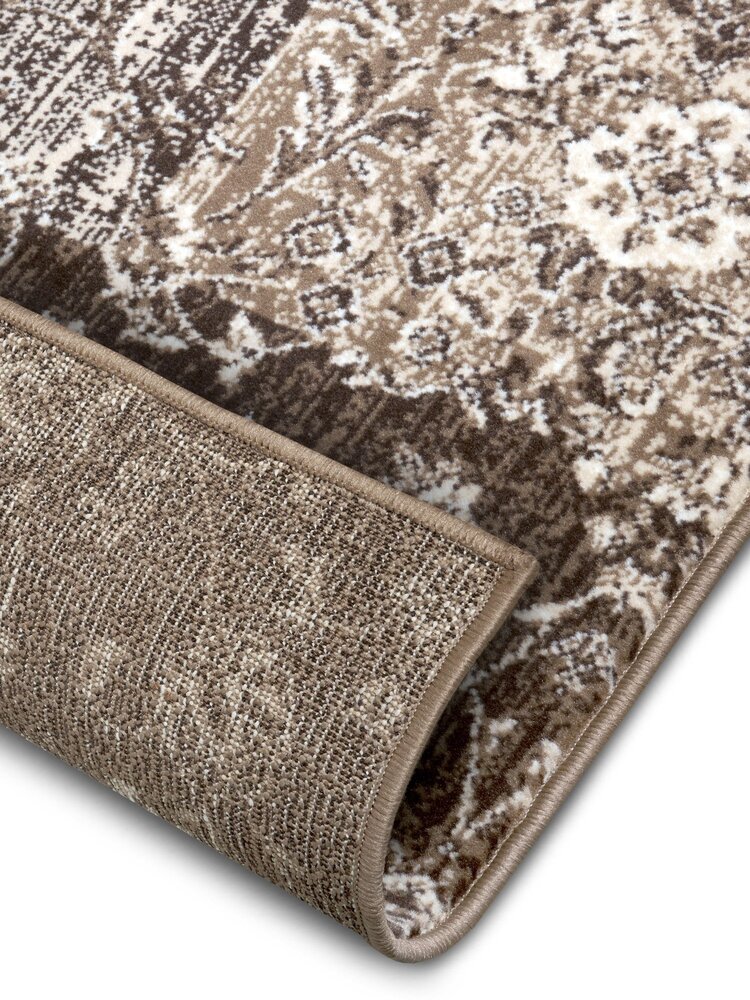 Vintage Patchwork Laagpolig vloerkleed - Kirie - Taupe - 200 X 290 CM