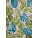 Binnen- En Buitenkleed - Tropical Leaves Groen/Blauw - 200 X 285 CM Binnen- En Buitenkleed - Tropical Leaves Groen/Blauw - 200 X 285 CM