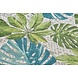 Binnen- En Buitenkleed - Tropical Leaves Groen/Blauw - 200 X 285 CM Binnen- En Buitenkleed - Tropical Leaves Groen/Blauw - 200 X 285 CM