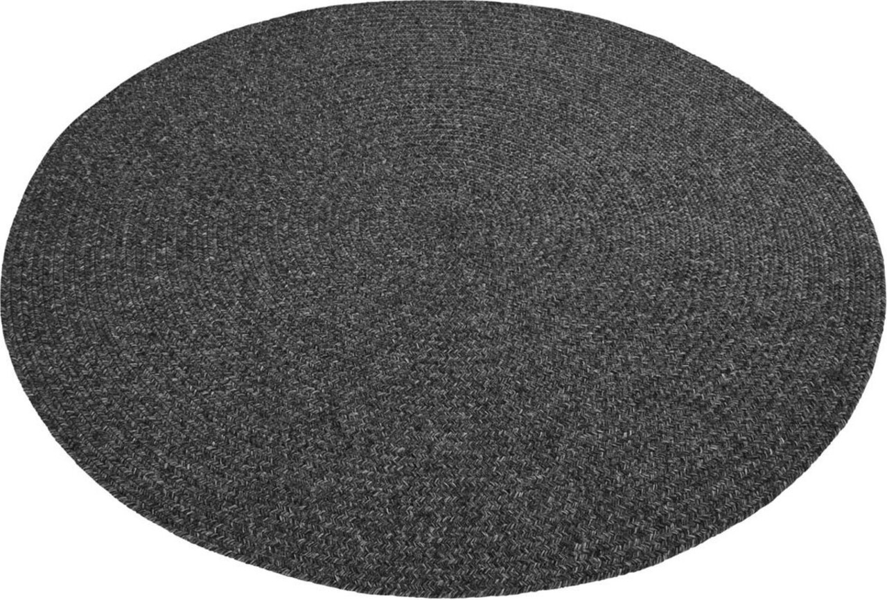Rond Binnen- En Buitenkleed - Trenzado Donkergrijs - Ø  150 CM