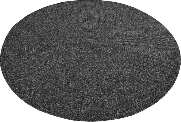 Rond Binnen- En Buitenkleed - Trenzado Donkergrijs - Ã˜ 150 CM
