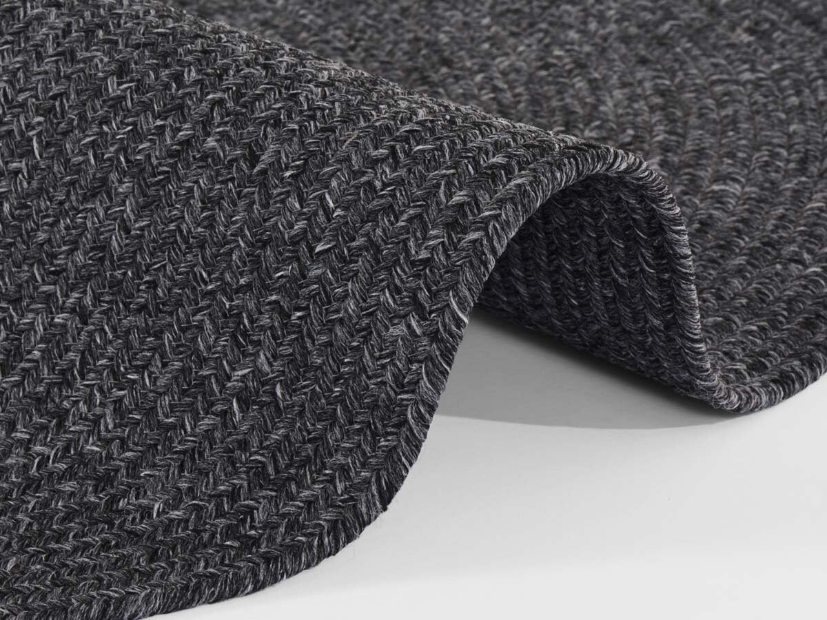 Rond Binnen- En Buitenkleed - Trenzado Donkergrijs - Ø  150 CM