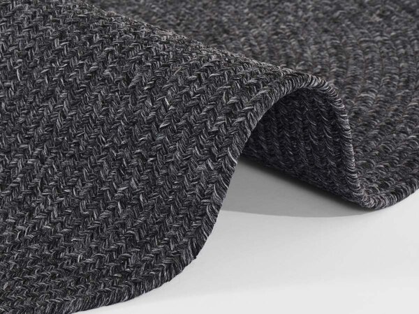 Rond Binnen- En Buitenkleed - Trenzado Donkergrijs - Ã˜ 150 CM