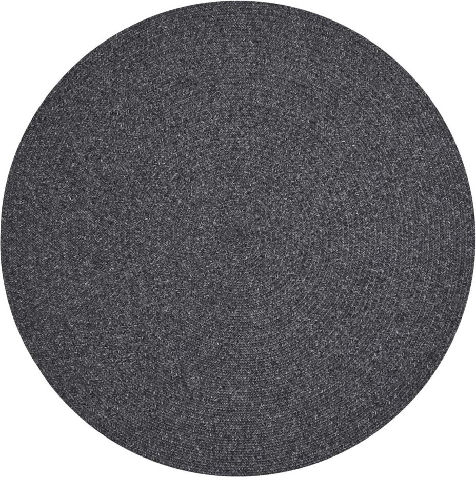 Rond Binnen- En Buitenkleed - Trenzado Donkergrijs - Ã˜ 150 CM