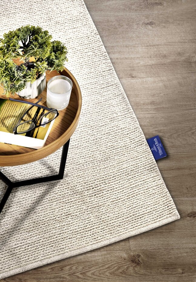 Wollen vloerkleed - Francois Wit/Crème - 80 X 150 CM