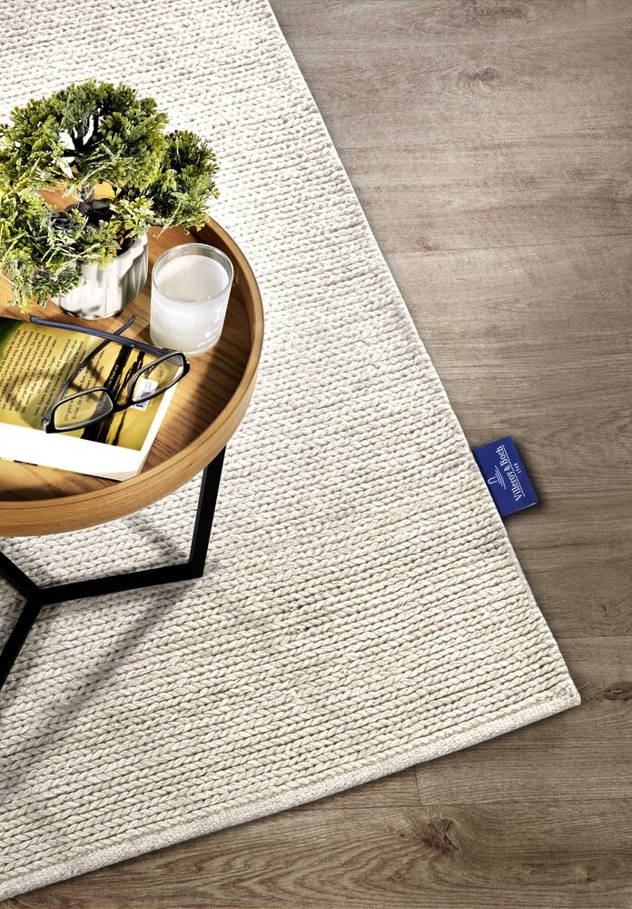 Wollen vloerkleed - Francois Wit/Crème - 80 X 150 CM