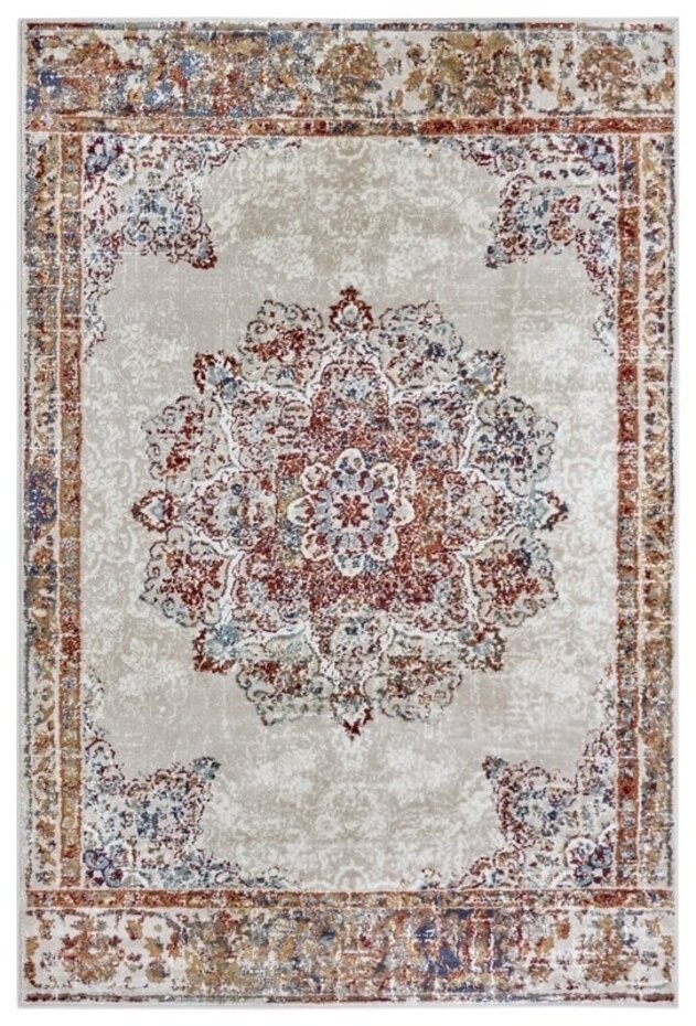 Vintage vloerkleed - Maderno Crème / Multi - 140 X 200 CM