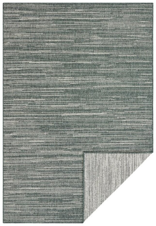 Elle Decoration - Binnen & Buitenkleed - Omkeerbaar - Gemini - Gemeleerd - Groen - 80 X 250 CM