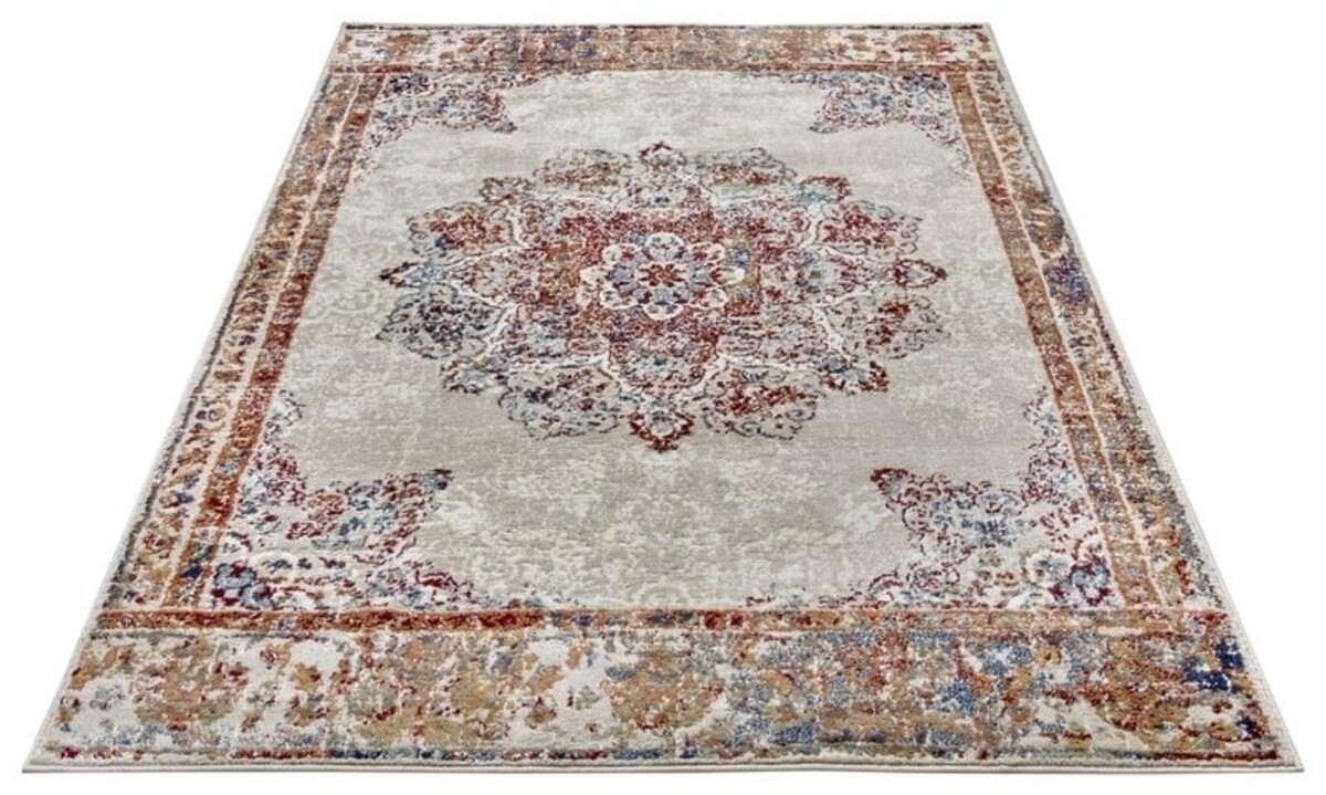 Vintage vloerkleed - Maderno Crème / Multi - 140 X 200 CM