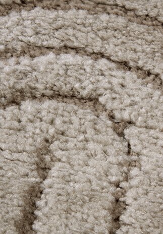 Japandi vloerkleed - Panglao Taupe - 120x170 cm