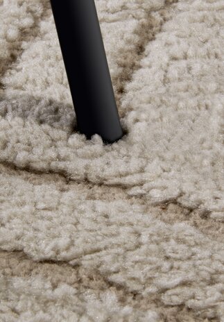 Japandi vloerkleed - Panglao Taupe - 120x170 cm