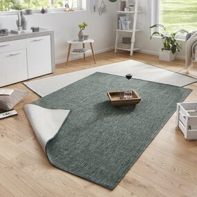 Omkeerbaar vloerkleed - Binnen & Buitenkleed Miami- Groen - 80 X 250 CM