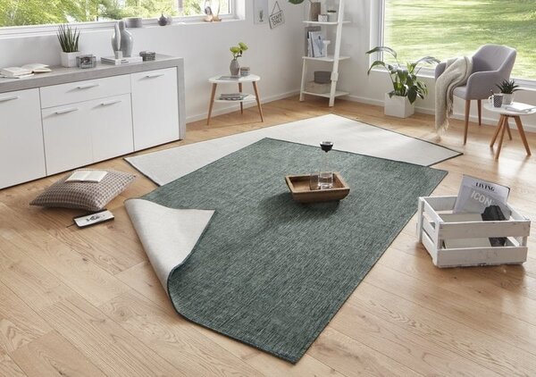Omkeerbaar vloerkleed - Binnen & Buitenkleed Miami- Groen - 80 X 250 CM