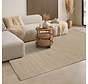 Jute Wol Katoen vloerkleed - Dhaka Naturel - 80 X 200 CM