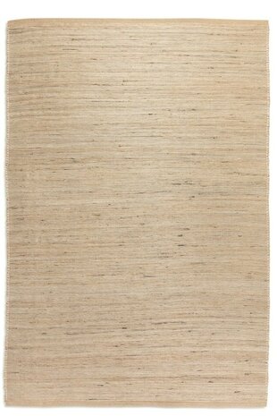 Jute Wol Katoen vloerkleed - Dhaka Naturel - 80 X 200 CM