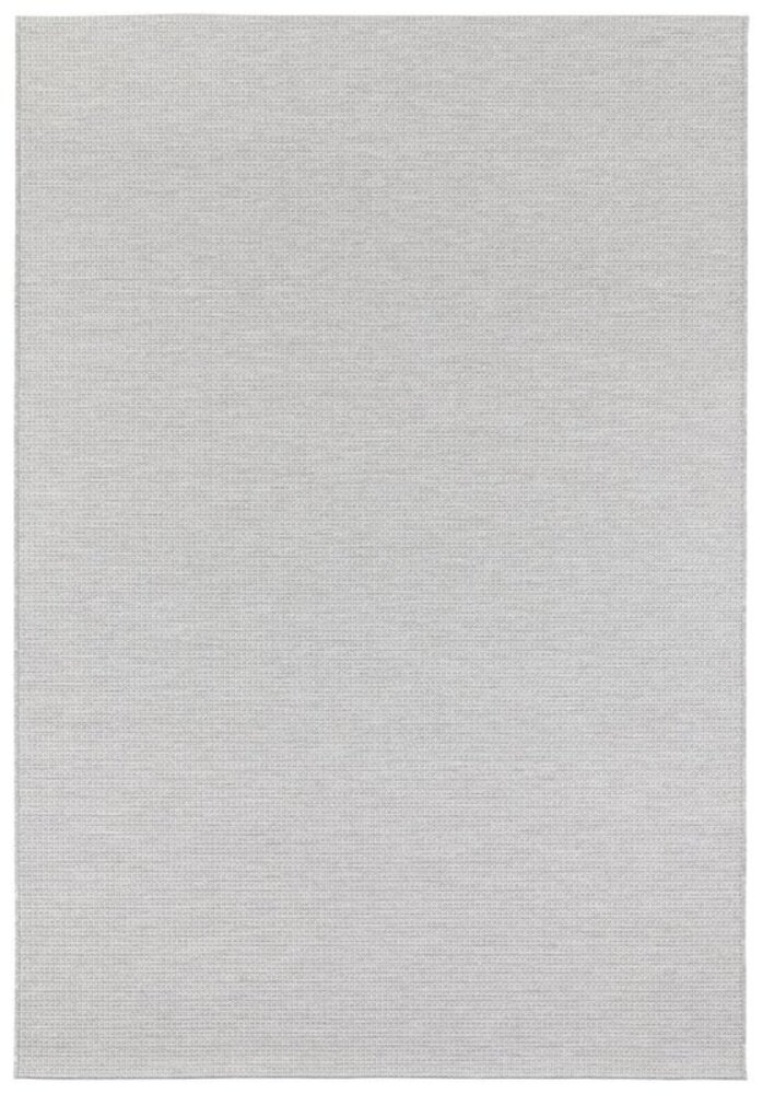 Elle Decoration - Binnen & Buitenkleed - Secret - Laagpolig - Lichtgrijs / Zilver - 200 X 290 CM
