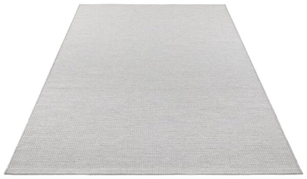 Elle Decoration - Binnen & Buitenkleed - Secret - Laagpolig - Lichtgrijs / Zilver - 200 X 290 CM
