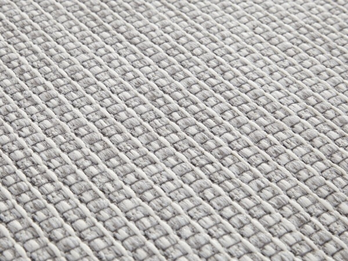 Elle Decoration - Binnen & Buitenkleed - Secret - Laagpolig - Lichtgrijs / Zilver - 200 X 290 CM