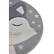 Kindervloerkleed - Adventures Vos Grijs/Crème - Ø 100 CM Kindervloerkleed - Adventures Vos Grijs/Crème - Ø 100 CM
