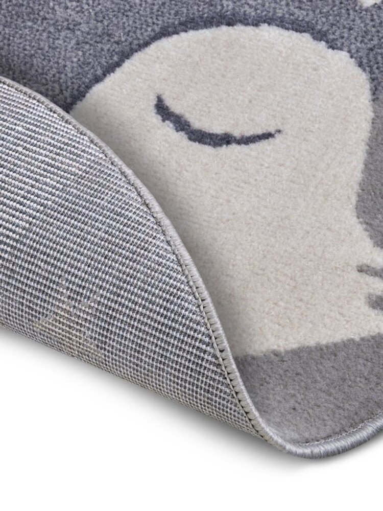 Kindervloerkleed - Adventures Vos Grijs/Crème - Ø 100 CM Kindervloerkleed - Adventures Vos Grijs/Crème - Ø 100 CM