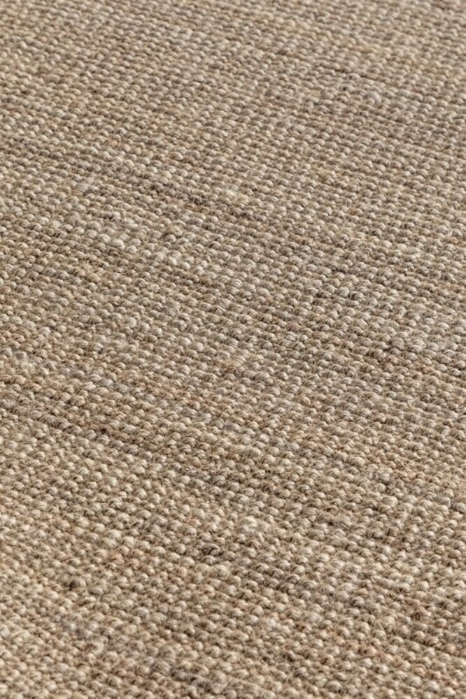 Handgeweven Jute vloerkleed - Bouclé Jaipur Taupe - 120 X 170 CM