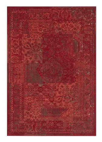 Vintage Laagpolig vloerkleed - Kirie - Rood - 160 X 230 CM