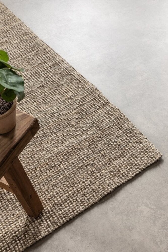 Handgeweven Jute vloerkleed - Bouclé Jaipur Taupe - 120 X 170 CM