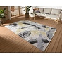 Binnen- En Buitenkleed - Flair Leaves Grijs/Geel - 120 X 180 CM