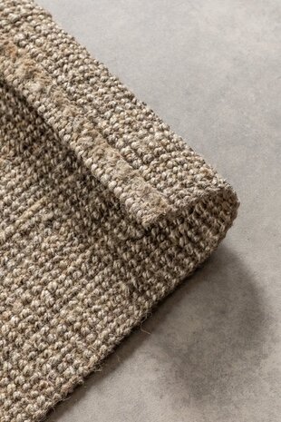 Handgeweven Jute vloerkleed - Bouclé Jaipur Taupe - 120 X 170 CM