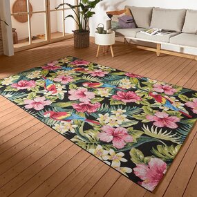 Binnen- En Buitenkleed - Tropical Flowers Multicolor - 160 X 235 CM