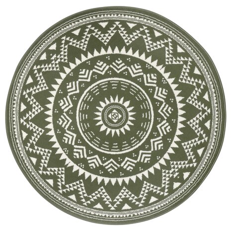 Rond Laagpolig vloerkleed - Valencia - Groen - Ã˜ 140 CM