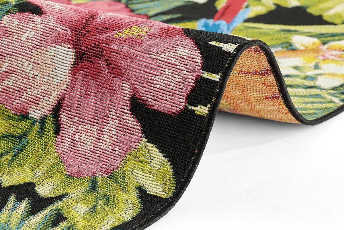 Binnen- En Buitenkleed - Tropical Flowers Multicolor - 160 X 235 CM