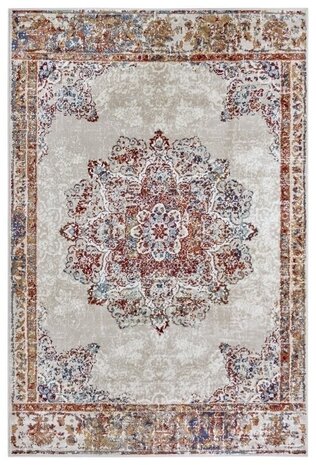 Vintage vloerkleed - Maderno Crème / Multi - 120 X 170 CM