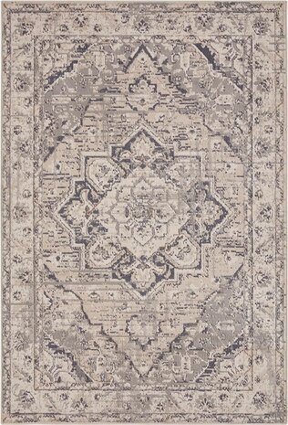 Vintage vloerkleed - Sand Crème / Grijs - 160 X 235 CM