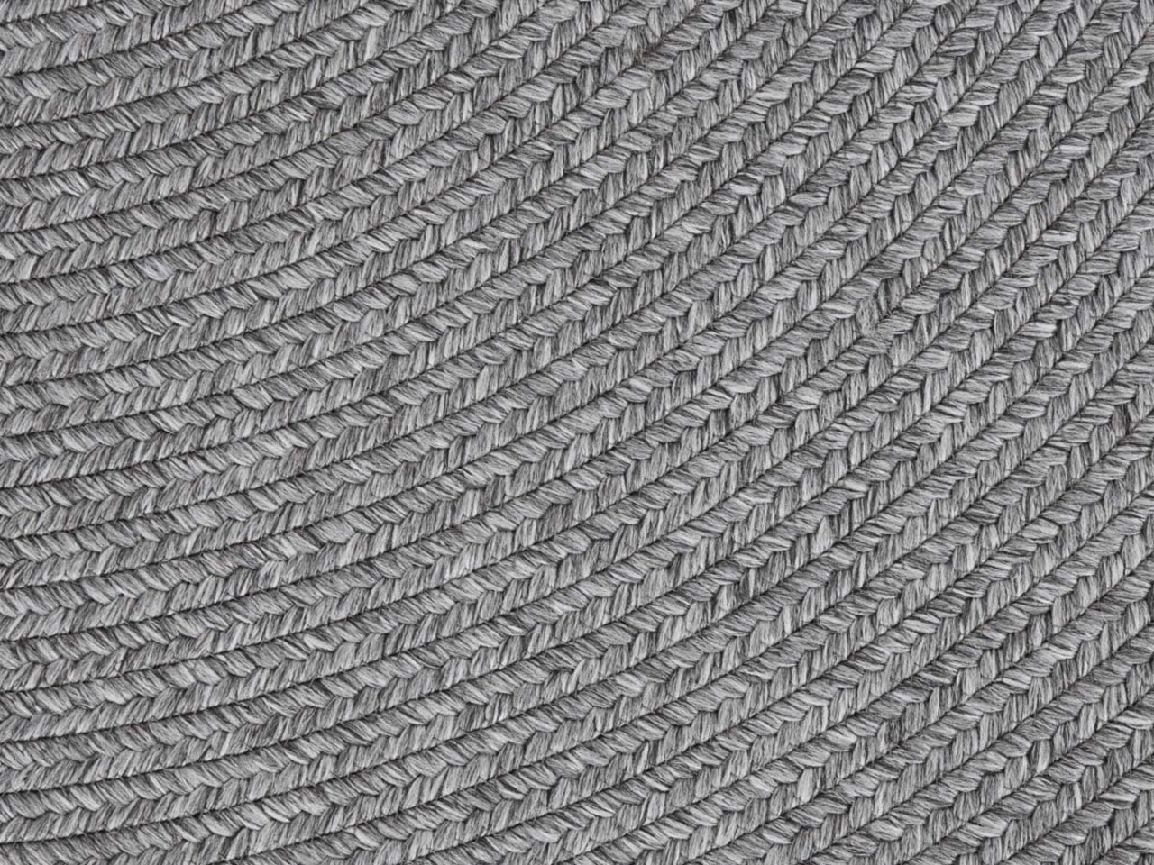 Rond Binnen- En Buitenkleed - Trenzado Grijs - Ã˜ 150 CM