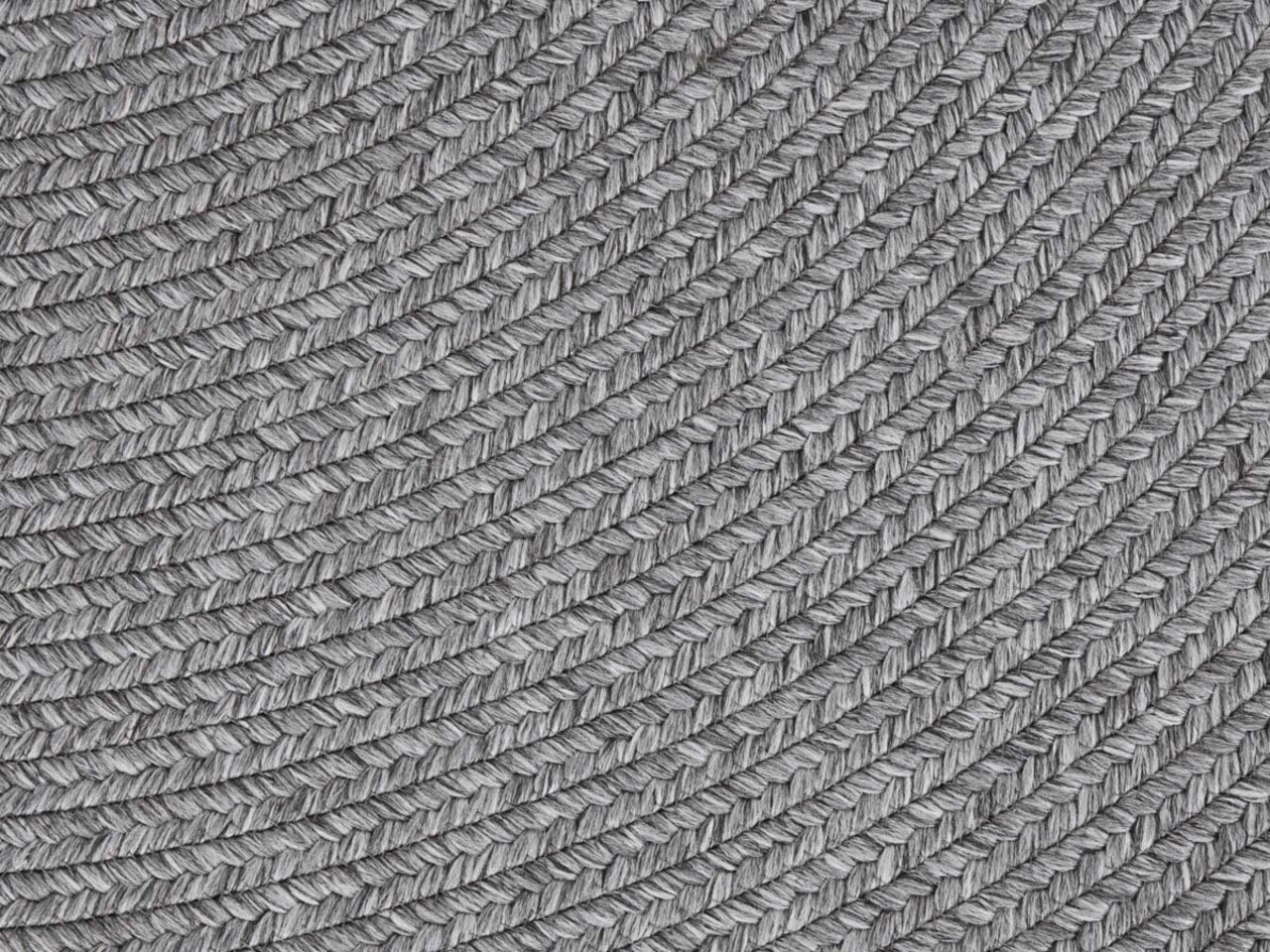 Rond Binnen- En Buitenkleed - Trenzado Grijs - Ø 200 CM