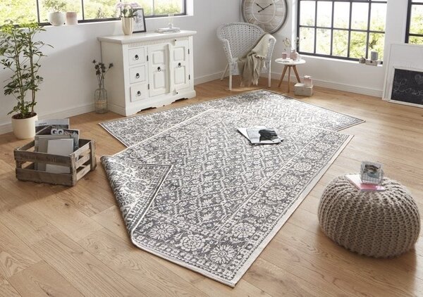 Binnen & Buiten vloerkleed - Curacao Grijs/Crème Omkeerbaar - 200 X 290 CM