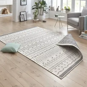 Binnen & Buitenkleed Omkeerbaar - Kuba Grijs/Crème - 160 X 230 CM