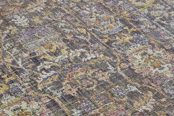 Vintage Binnen- En Buitenkleed - Luxor Grijs / Multi - 240 X 340 CM