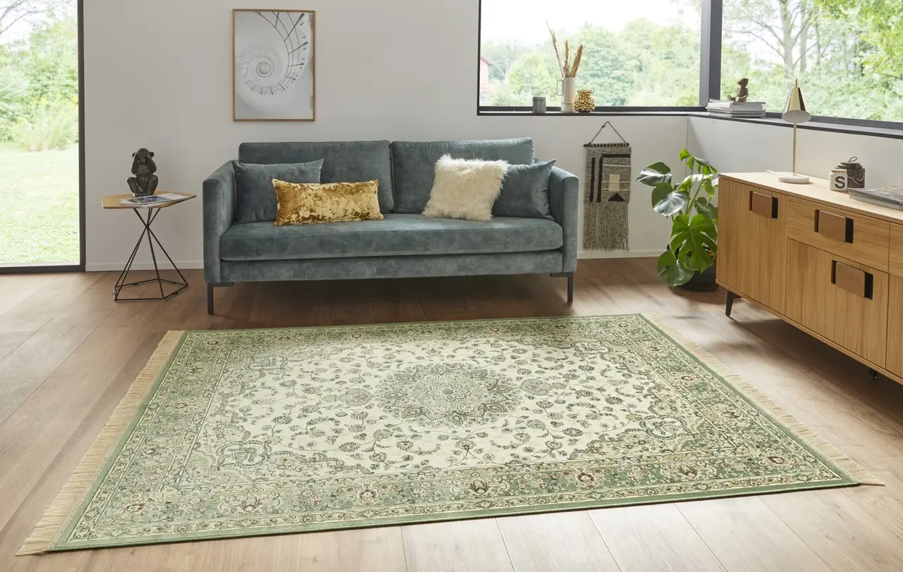 Perzisch tapijt - Antik Heritage Groen/Crème - 160 X 230 CM