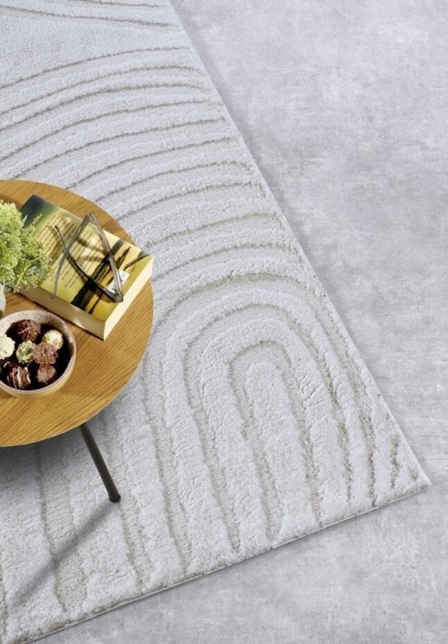 Elle Decoration - Gallery - Laagpolig vloerkleed - Pigment - Crème Wit - 80 X 120 CM